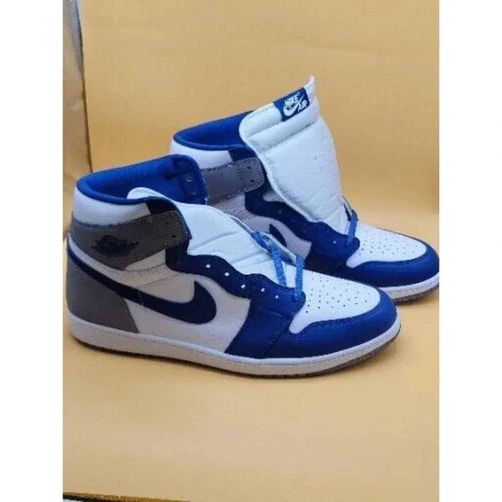 Nike Air Jordan 1 Retro High OG 'True Blue' White Shoes DZ5485-410 Men's Size 18